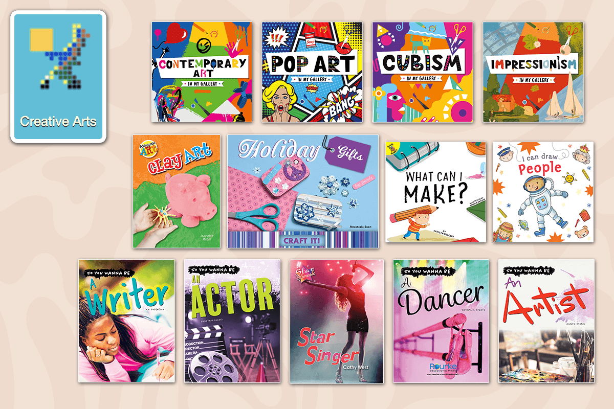 Examples of the Creative Arts nonfiction books for kids in the Reading Eggs Library