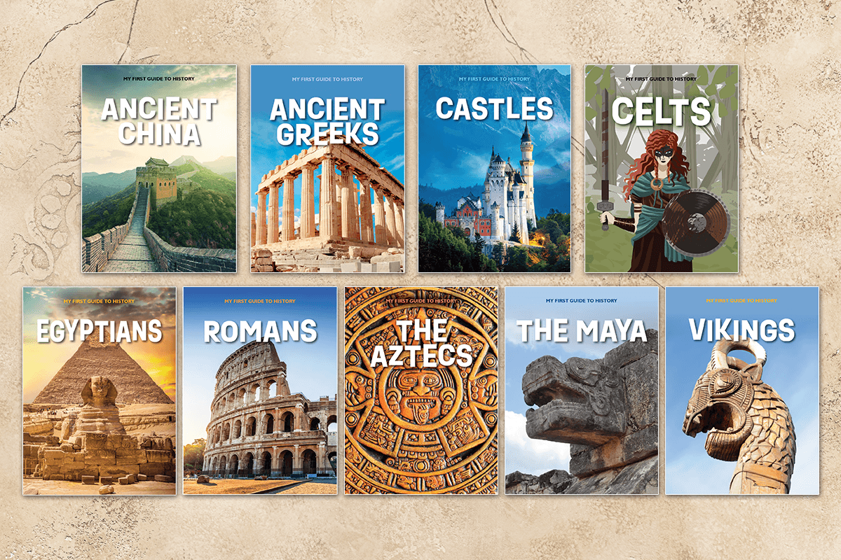 Examples of the nonfiction books about Ancient Civilizations in the Reading Eggs Library