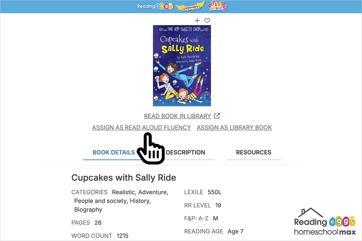 the challenge of homeschooling children with special needs is made easier with the Reading Eggs Homeschool Max Read Aloud Fluency feature