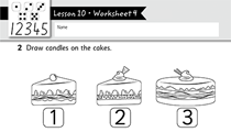 Free preschool worksheet math numbers 1 to 5