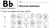 free preschool worksheet letter b