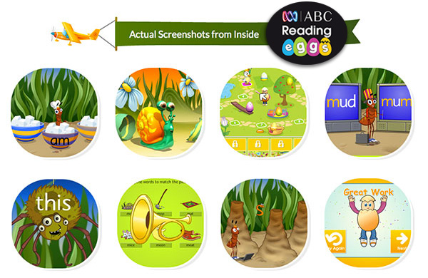 Actual Screenshots From Inside Reading Eggs